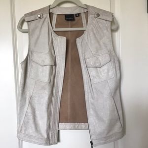 Trouve Genuine Leather Vest